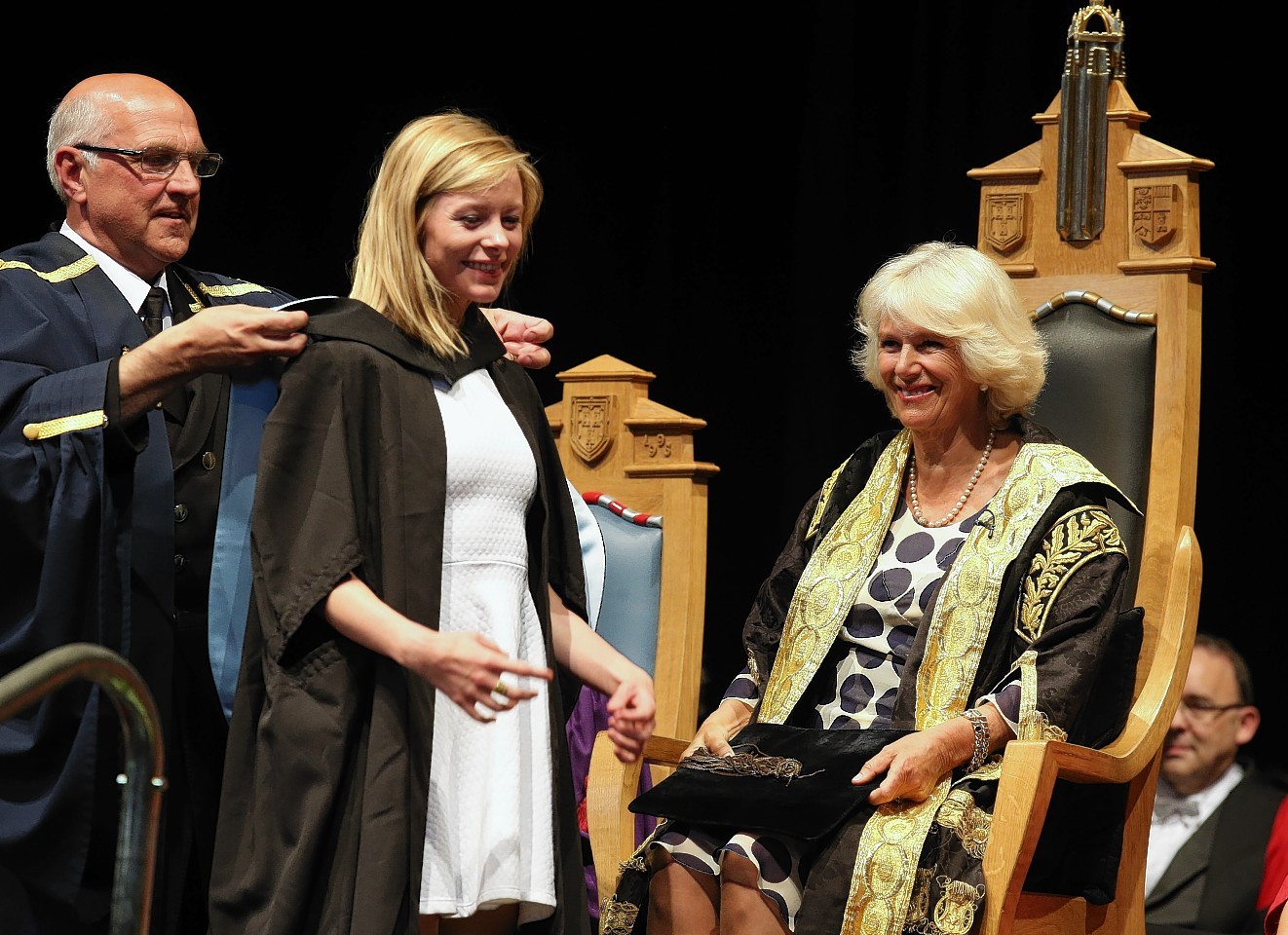 Camilla, The Duchess of Rothesay, at Aberdeen Graduations