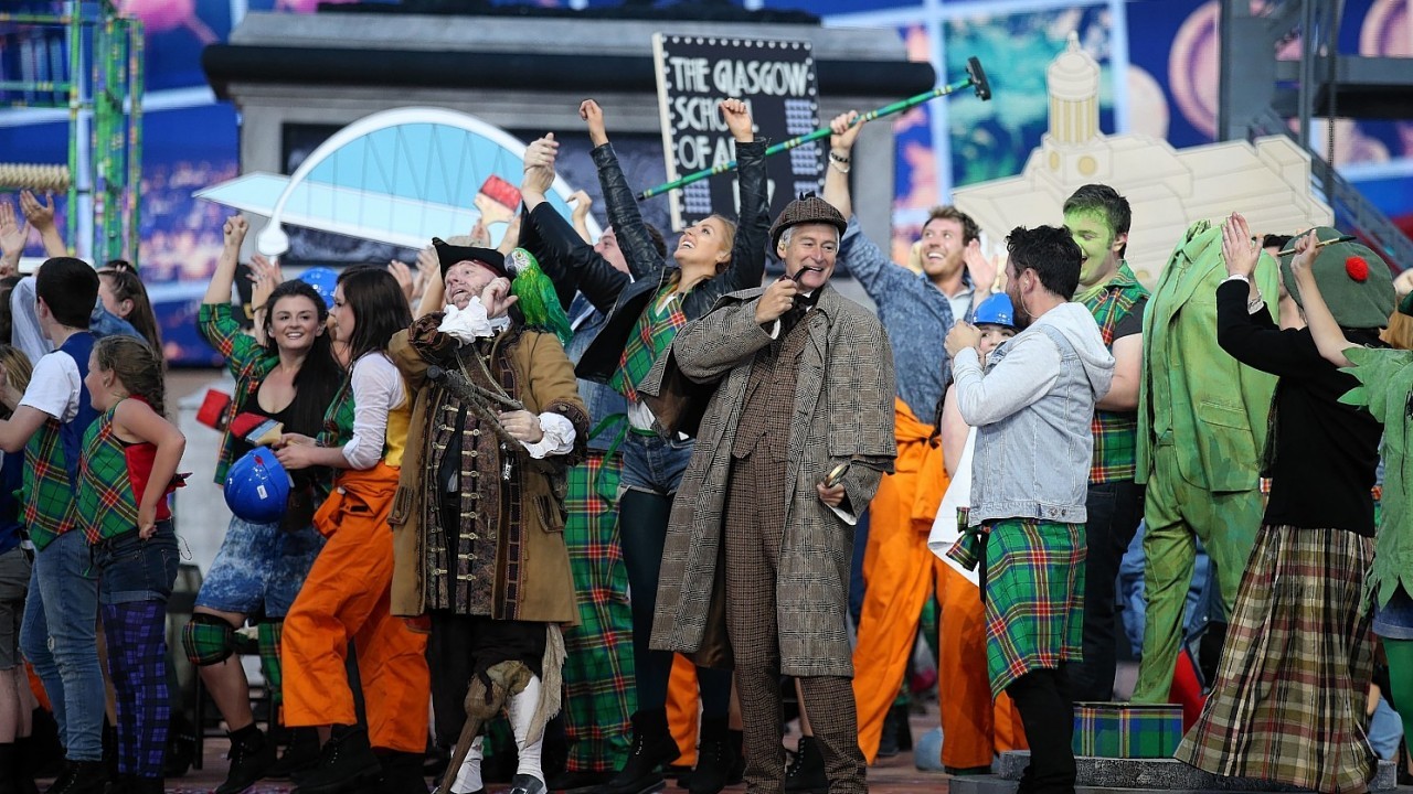 Performers during the opening ceremony of the Glasgow 2014 Commonwealth Games at Celtic Park in Glasgow, Scotland