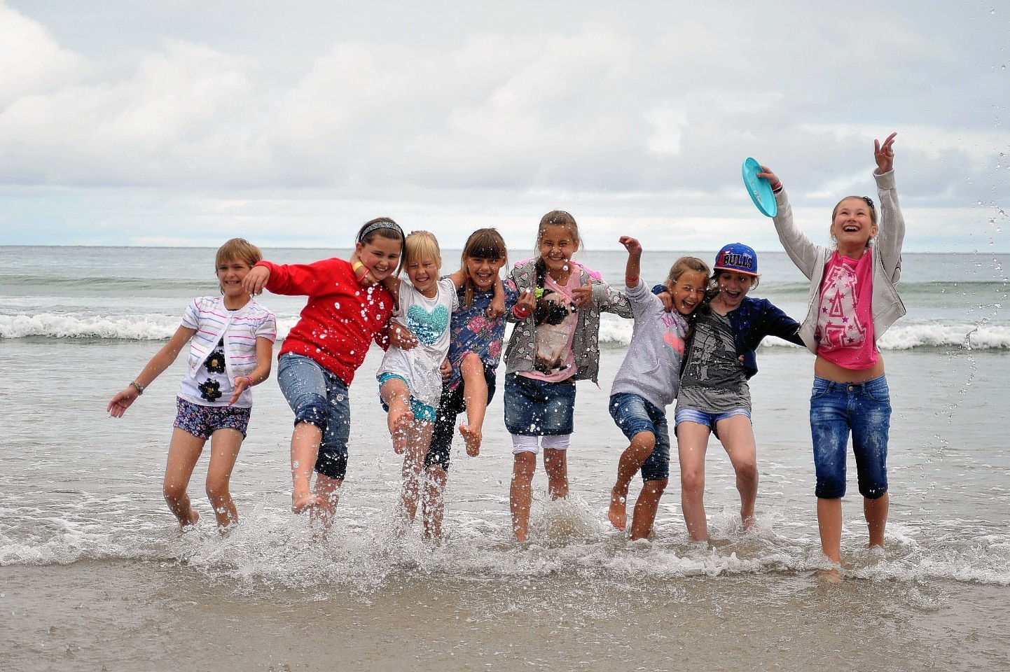 The children at Aberdeen beach