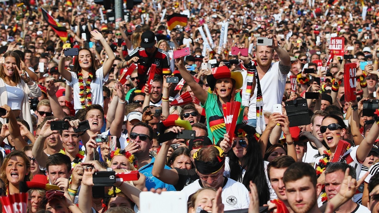 Germany celebrate their World Cup win on home soil