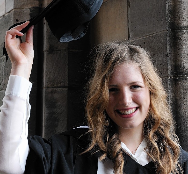 Students from the University of Aberdeen graduated today, Monday 7 July