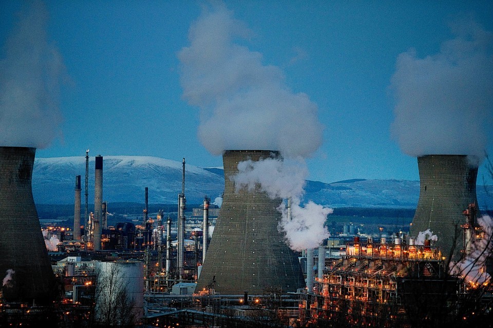 The Grangemouth plant, owned by Swiss firm Ineos