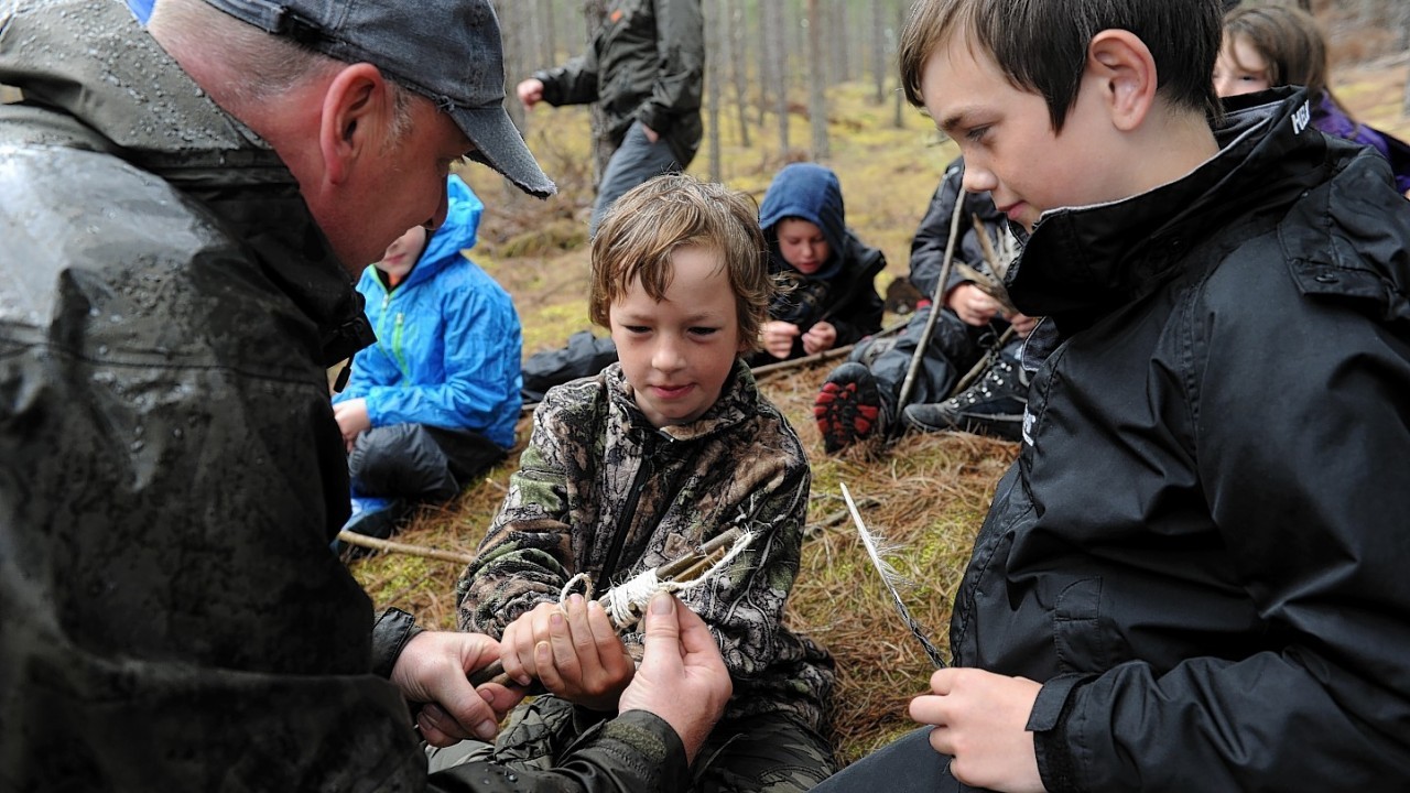 Wild Thing charity teaches kids from Moray, the North East and the Highlands bushcraft skills