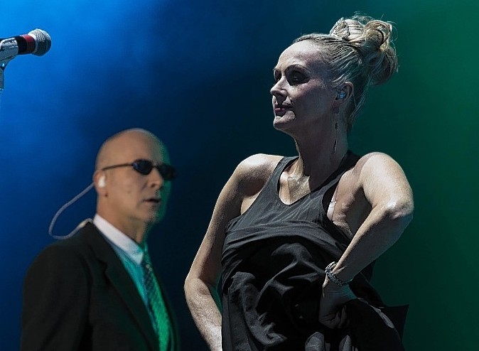 The Human League performing at the 2013 Rewind Festival