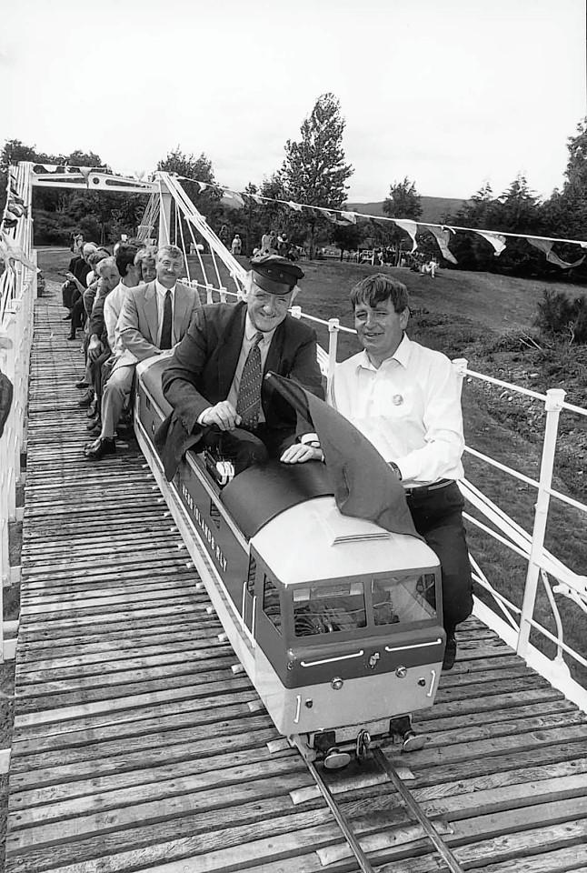 The miniature railway at Whin Park