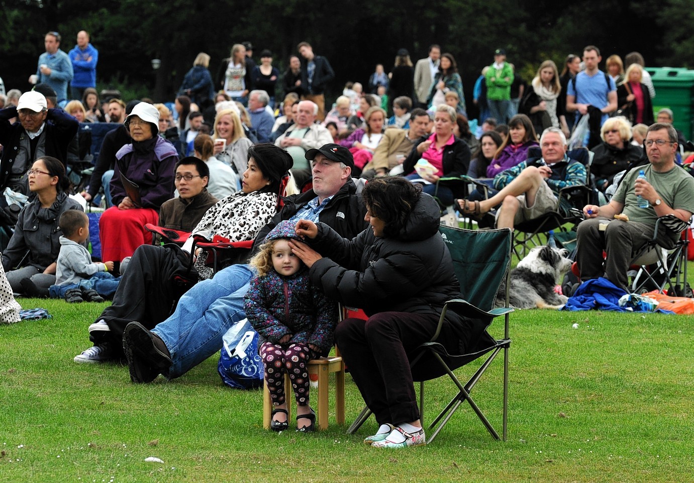 The crowd enjoys the BP sponsored Opera at Duthie Park in Aberdeen 