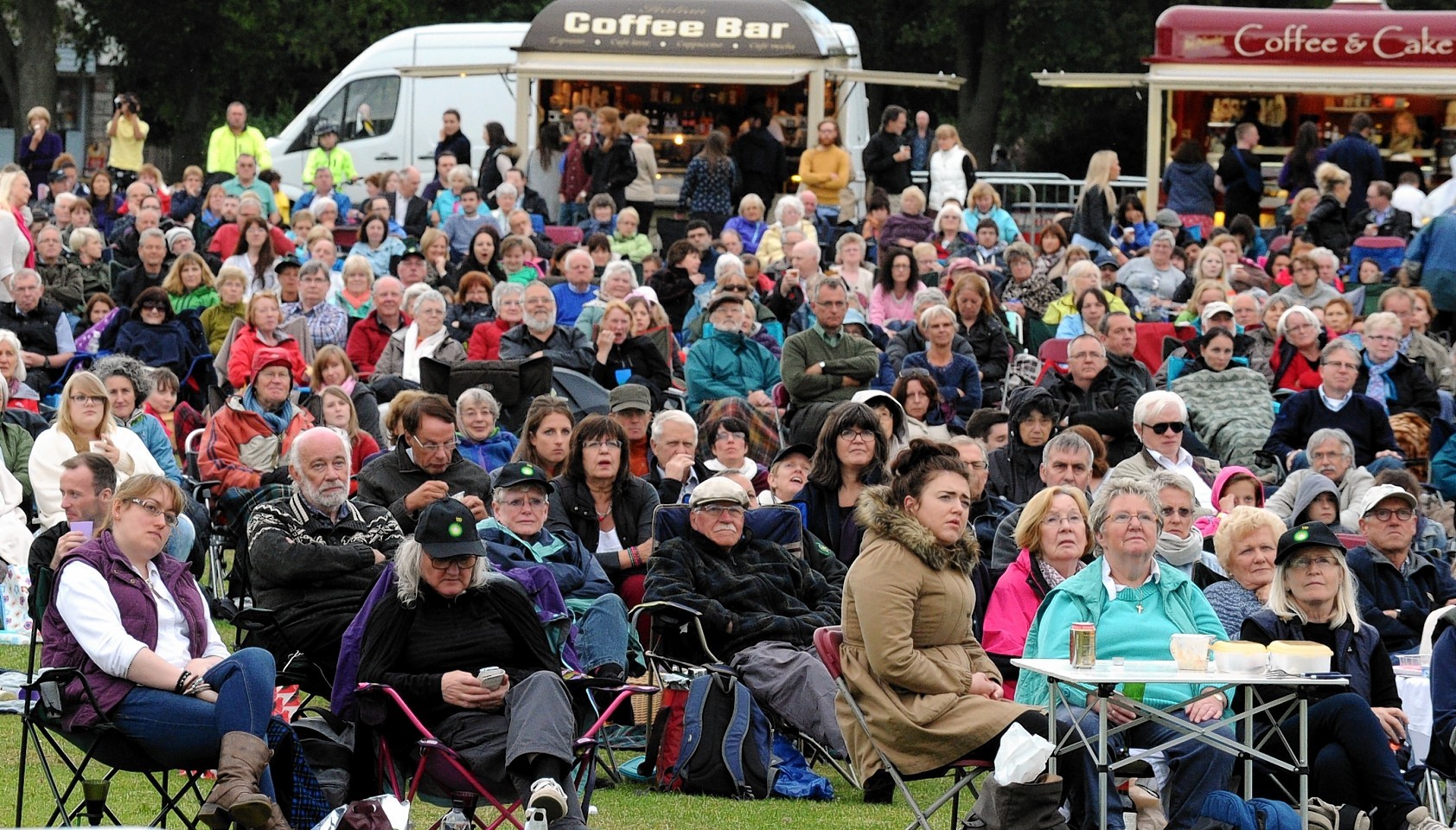 The crowd enjoys the BP sponsored Opera at Duthie Park in Aberdeen