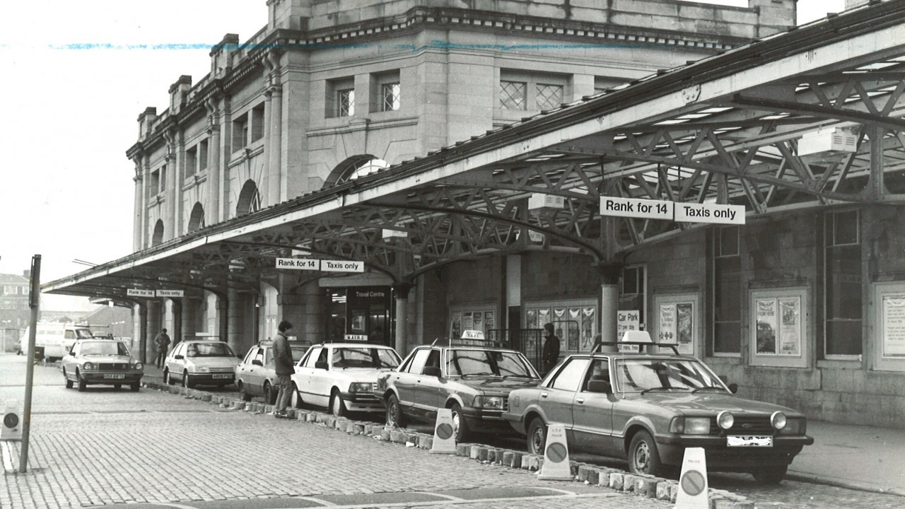 Aberdeen station before the development of Union Square