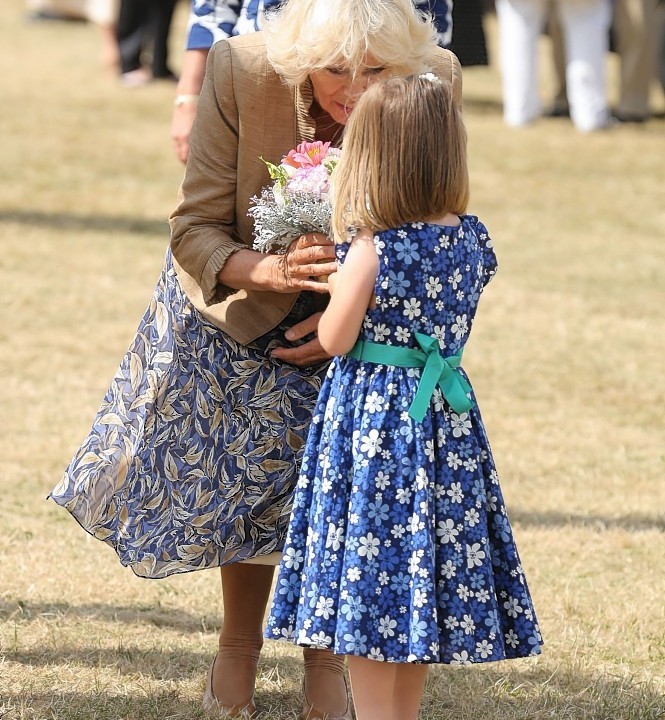 The Prince of Wales and the Duchess of Cornwall visit the Sandringham flower show held on the Royal Estate in Norfolk