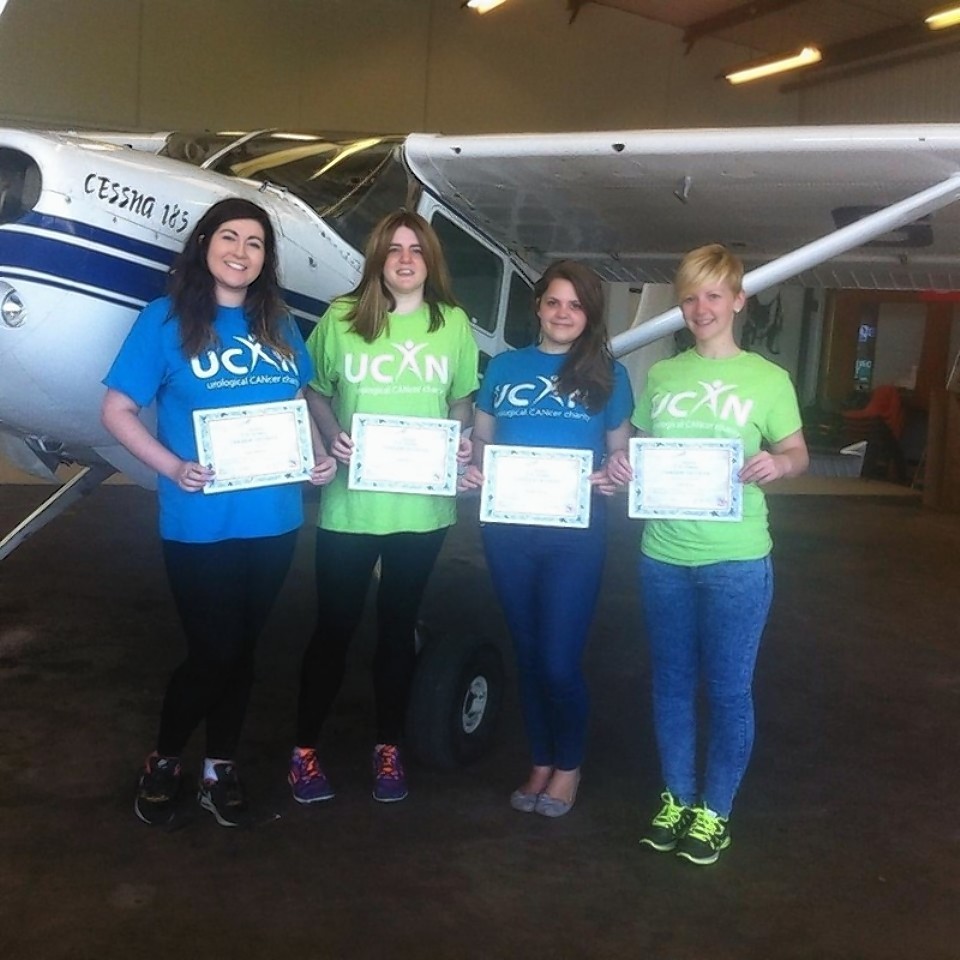 Harkand Angels charity skydive lands over £10,300 for UCAN