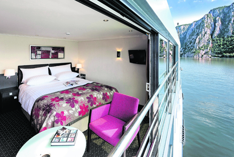 The Panorama Suite on board the Avalon Artistry II