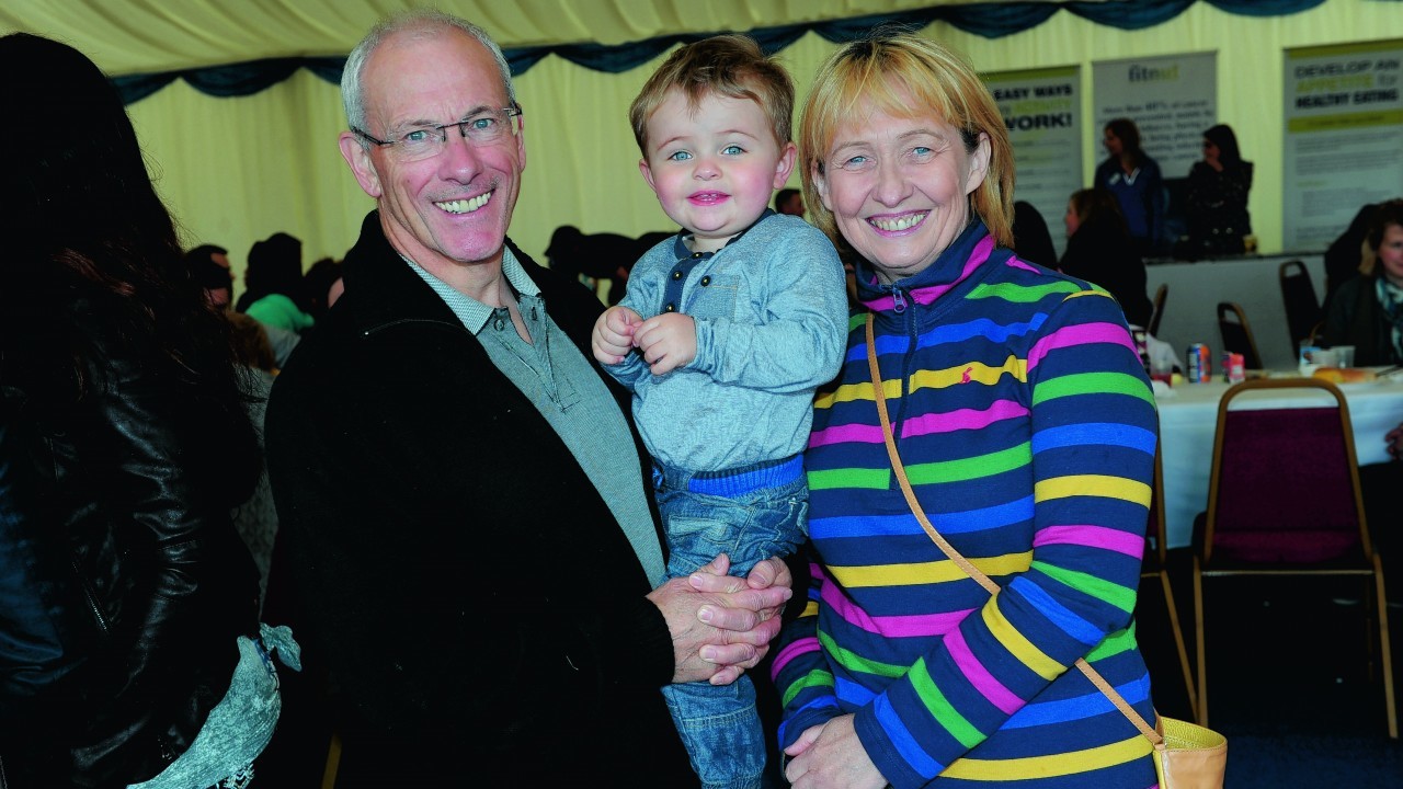 Bruce and Eileen Houston with grandson Ajay Houston, 2.