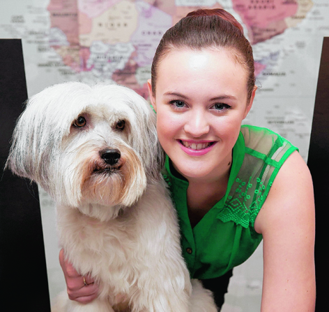 Ashleigh Butler with Pudsey