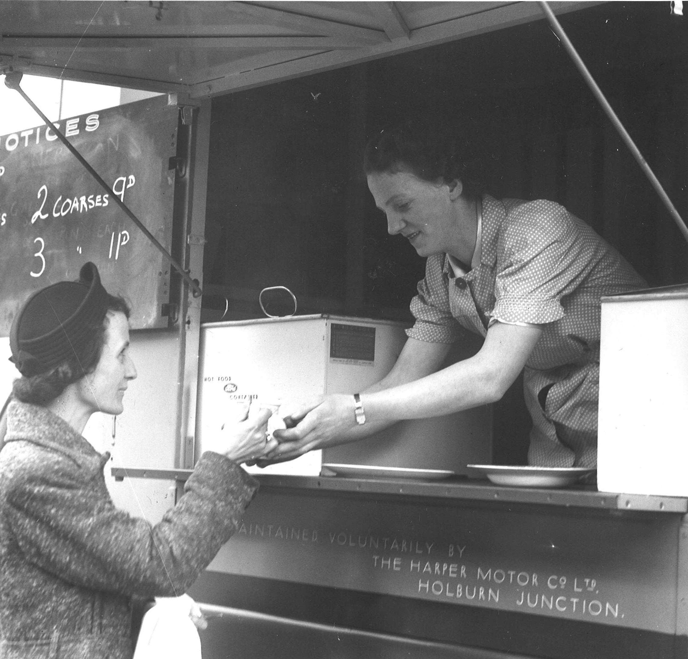 A restaurant van in Ruhrieson, March 1942