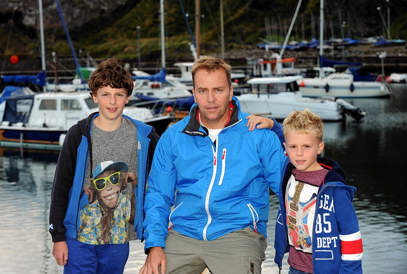 Andrew Buchanan with sons Rory and Matthew