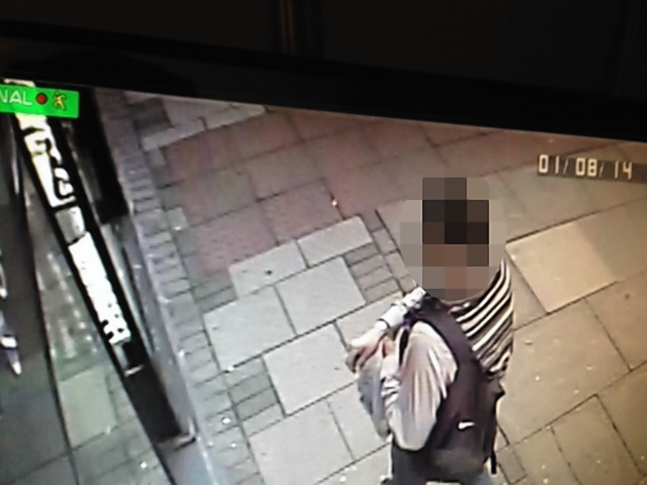 CCTV footage from outside the store