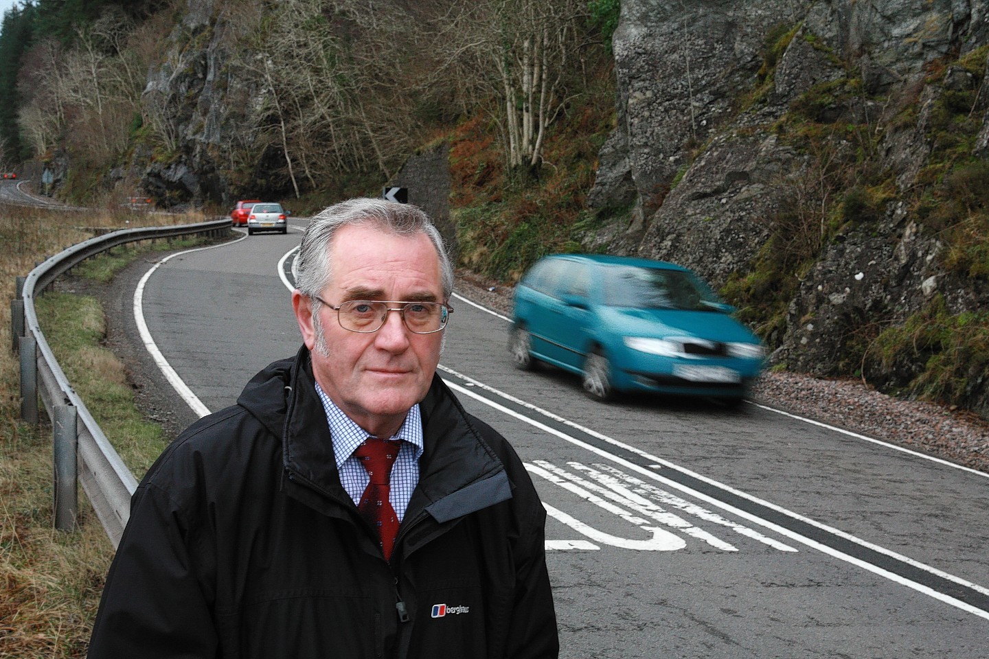 Councillor Brian Murphy by the A82