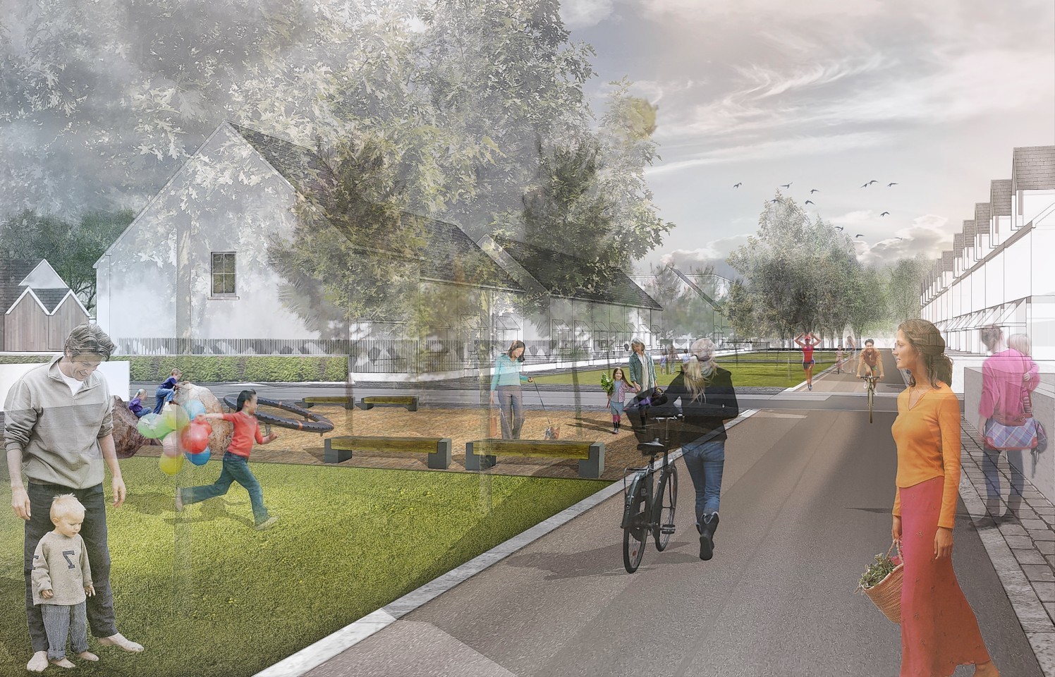 Artists' impressions of the Countesswells development