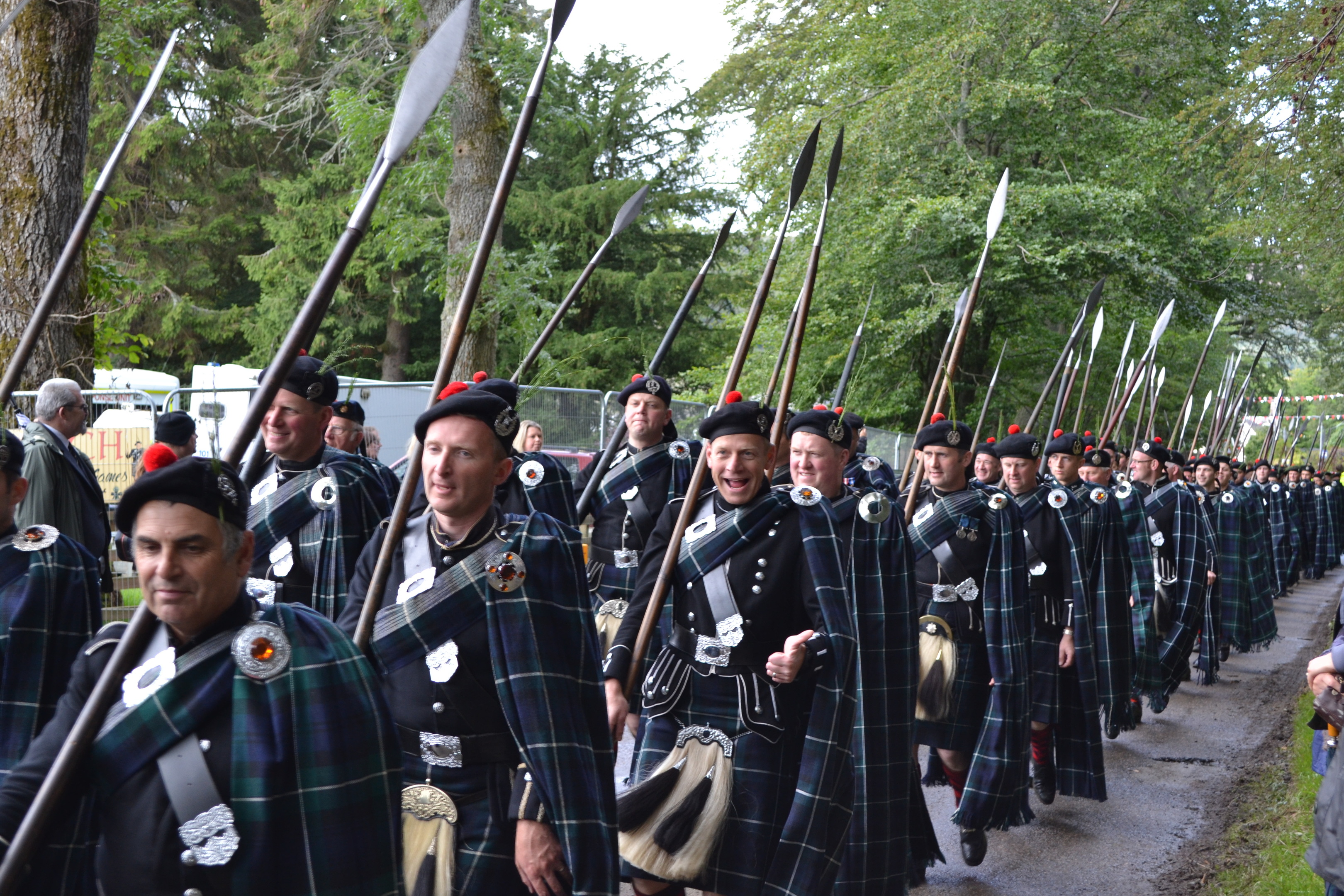 Lonach Men on the march