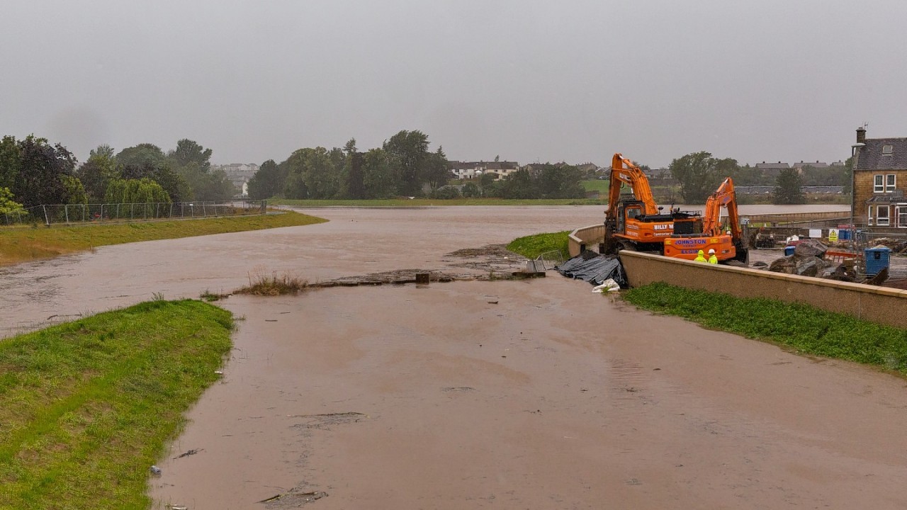 Flooding has caused major problems across Moray this morning. Pic credit: Jasper Image