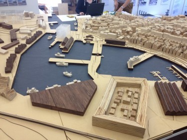 The final Peterhead model built by Lauren and her fellow students in the Unit 1 Masters group