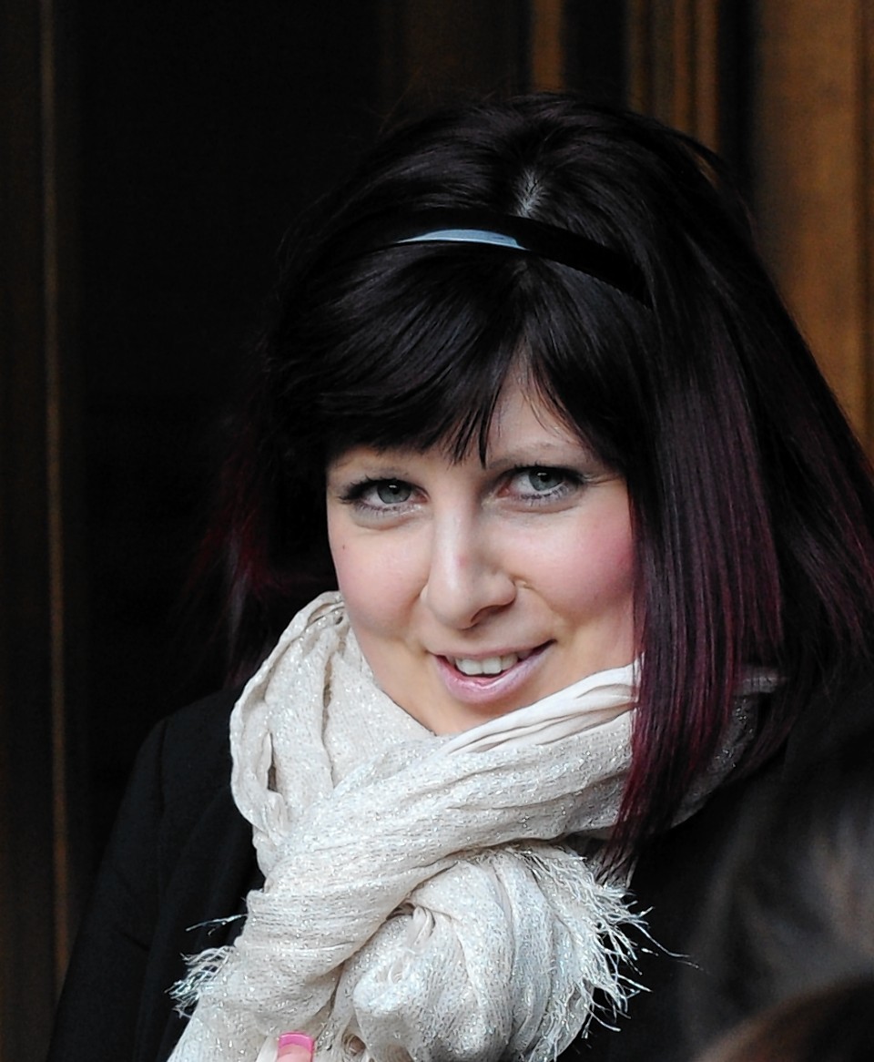 Natalie Mortimer pictured leaving Aberdeen Sheriff Court