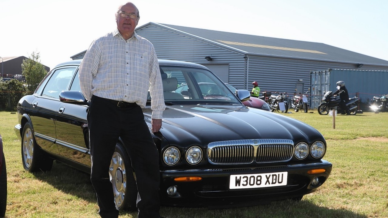 Ian Stallard with his Daimler