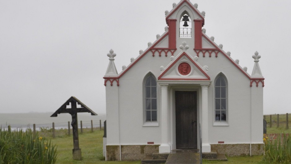 Orkney's Italian Chapel was constructed by Italian prisoners of war during the Second World War