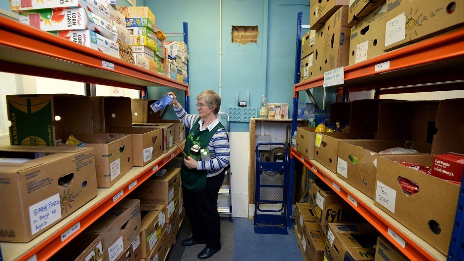 Generic photograph of a food bank