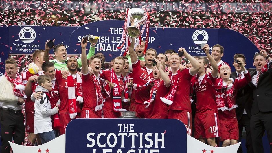 Aberdeen won last season's League Cup with a penalty shoot-out victory against Caley Thistle.