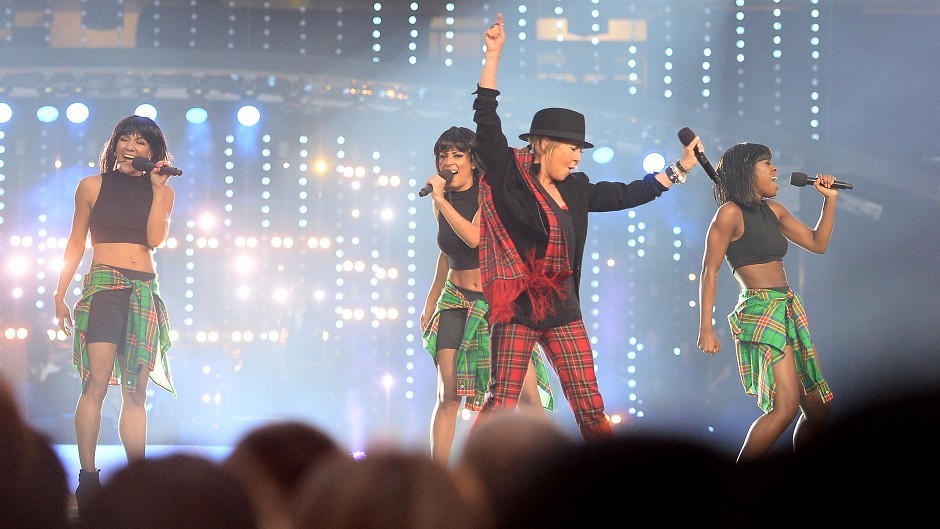 Lulu performs during the 2014 Commonwealth Games Closing Ceremony at Hampden Park, Glasgow