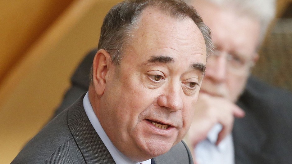 First Minister Alex Salmond