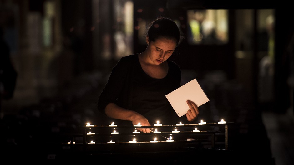 Candles were lit on the centenary of the outbreak of the First World War