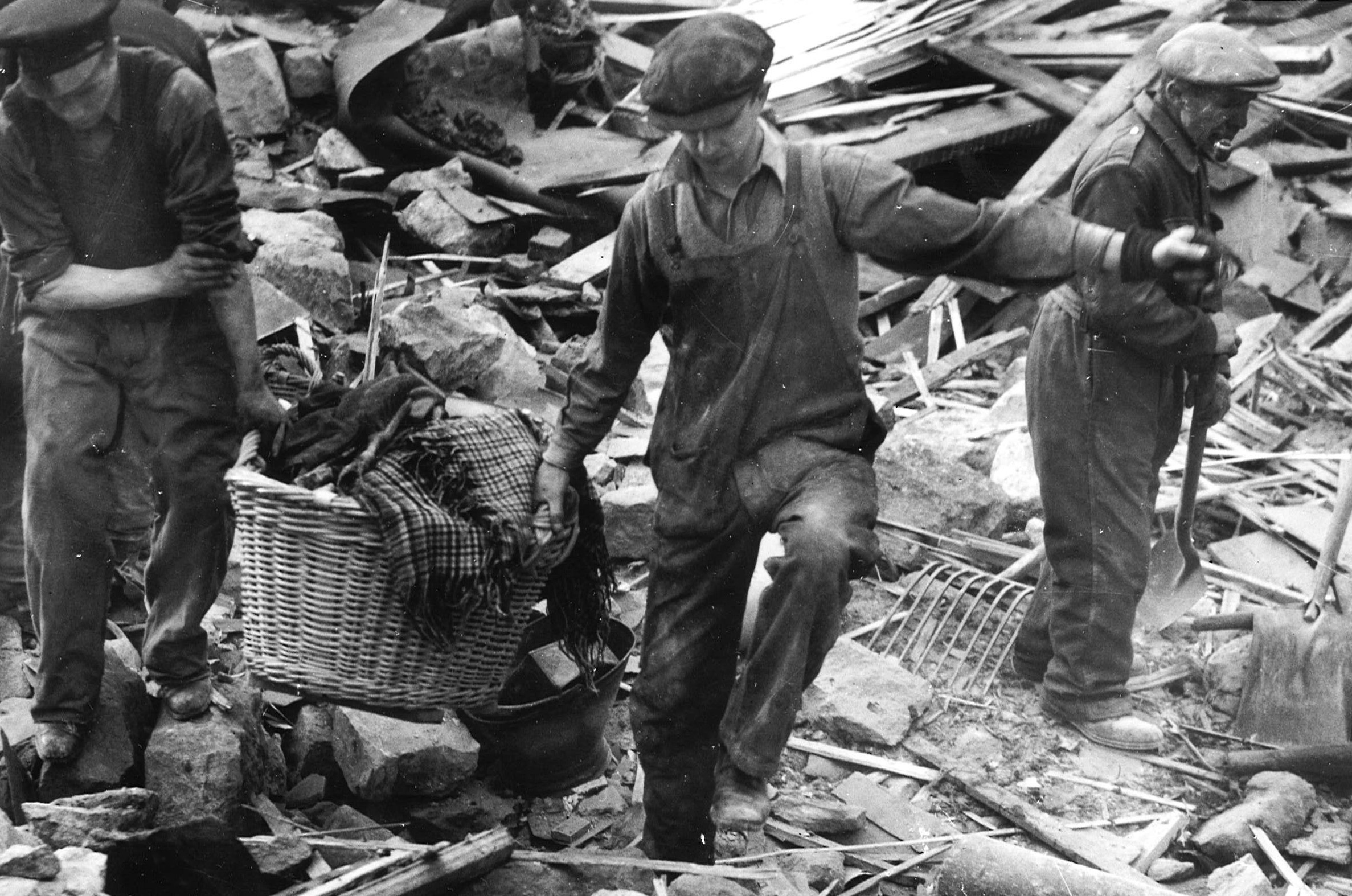 Bomb damage in Peterhead, 29 September 1941