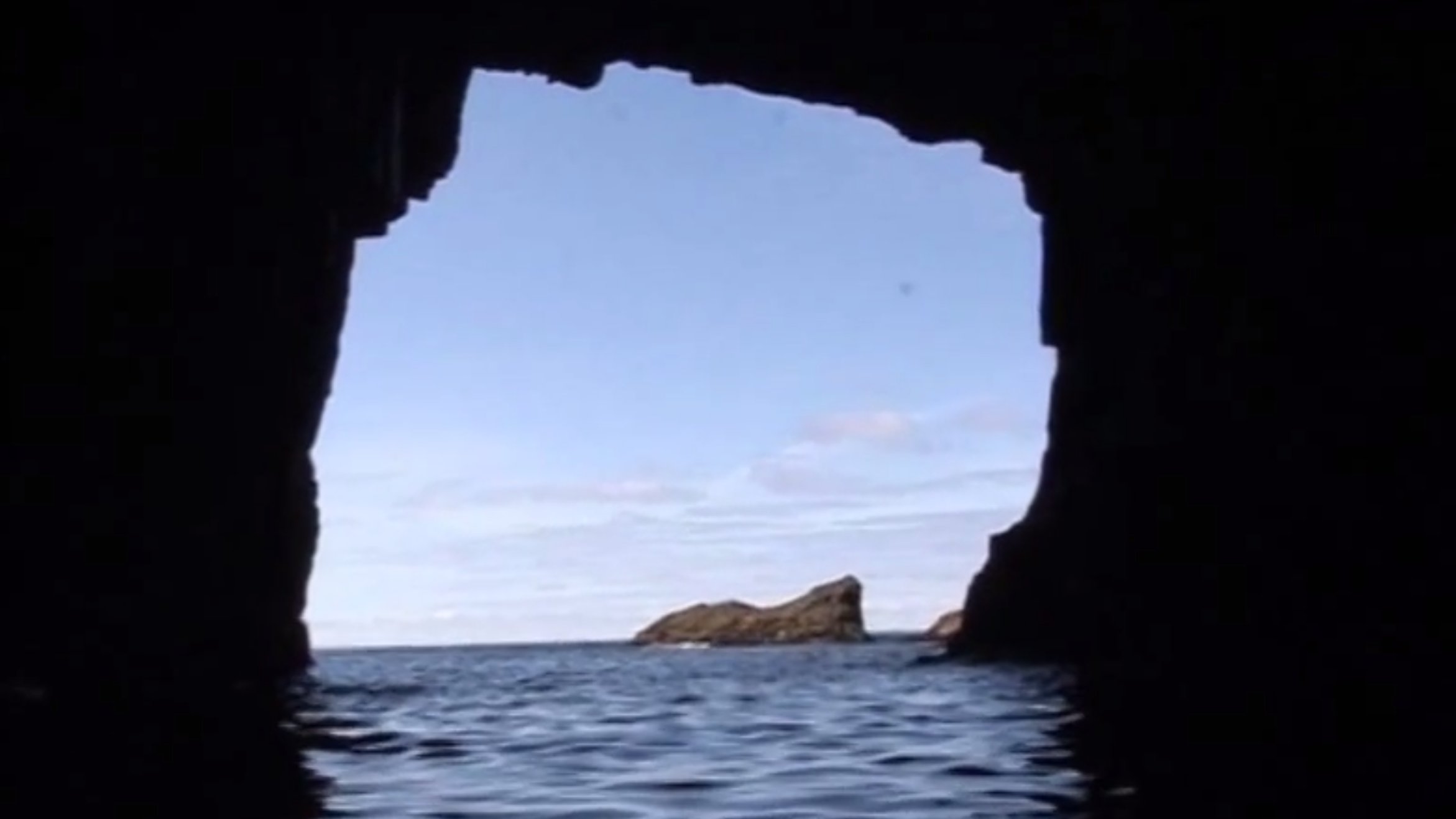 The sea cave in Shetland