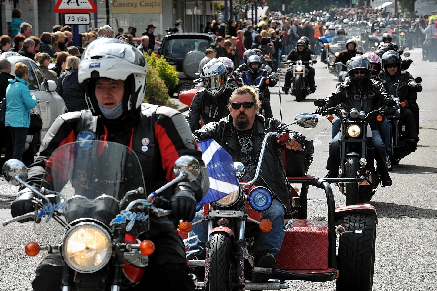 Harleys bring thunder to the glens Press and Journal