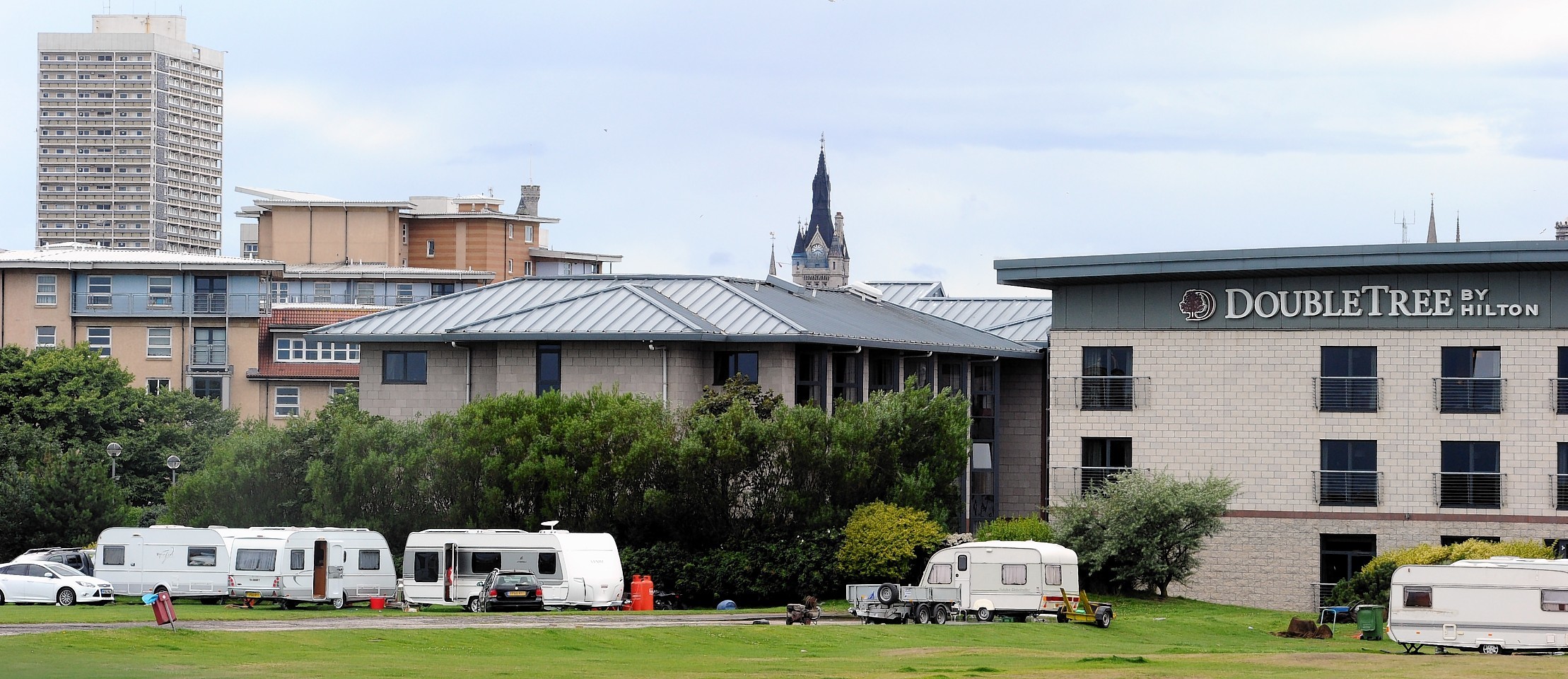 Travellers pitch up at Aberdeen's DoubleTree by Hilton