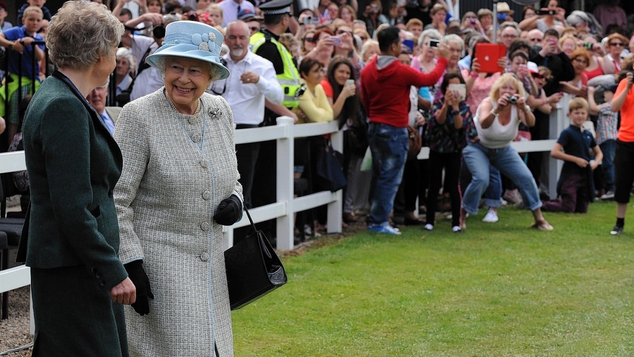 The Queen is welcomed at the Turriff Show