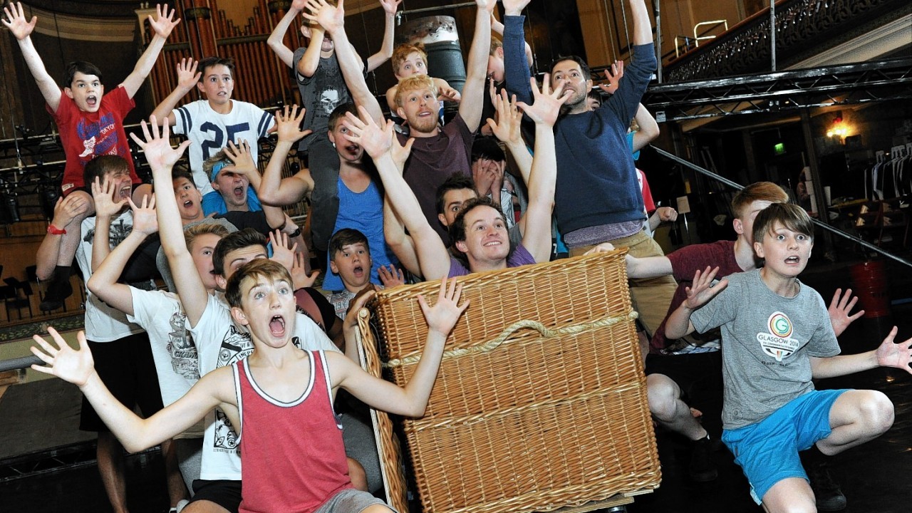 Local actors rehearse Lord of the Flies at Aberdeen Music Hall