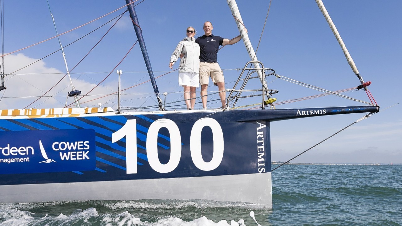 The Artemis Challenge at Aberdeen Asset Management Cowes Week in Cowes on the Isle of Wight.
