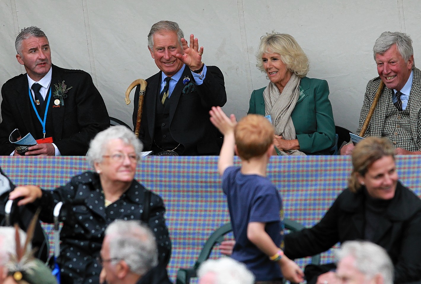 The Royals at Ballater Highland Games