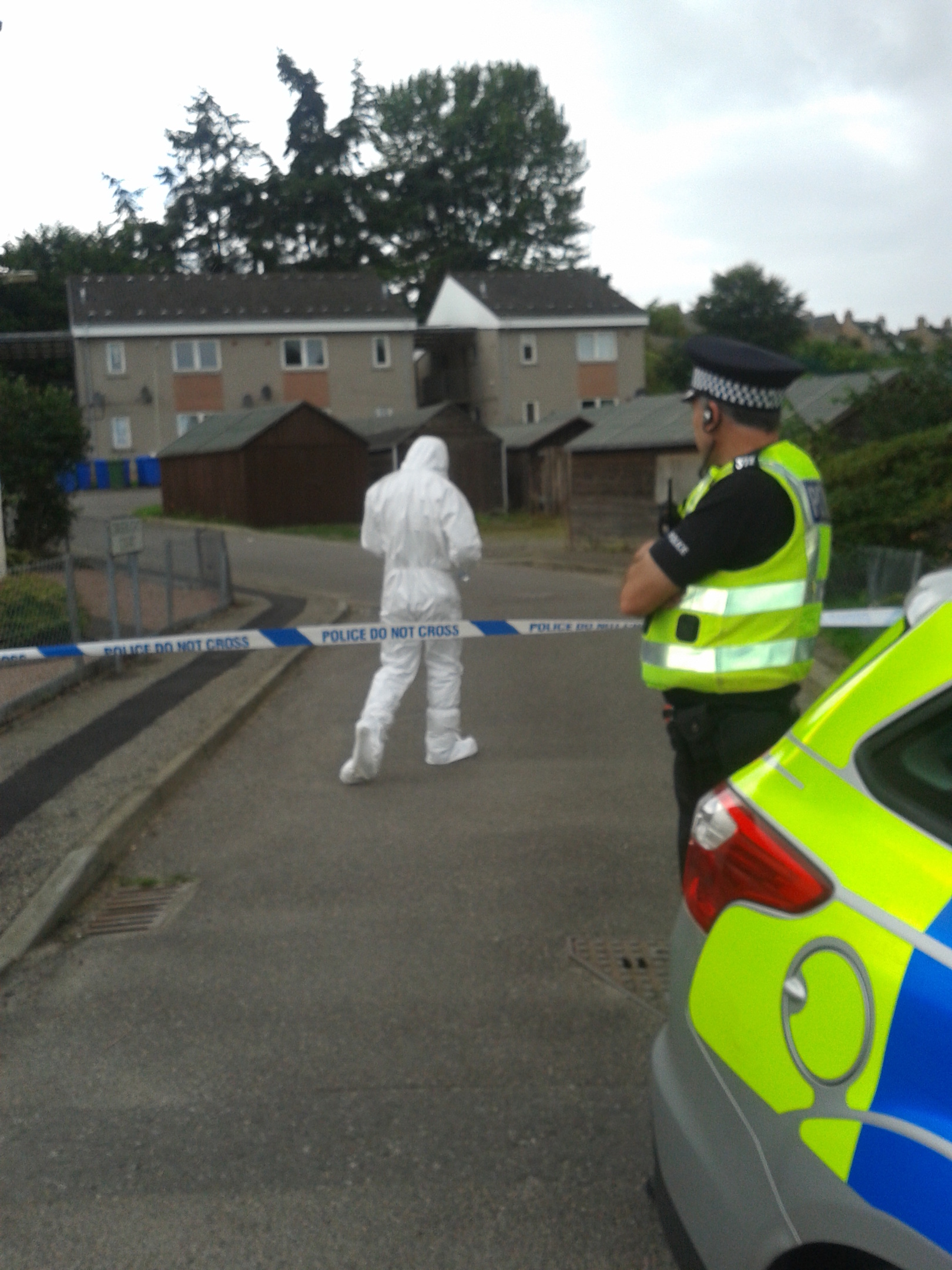 Forensic officers are at Diriebught Road, Inverness