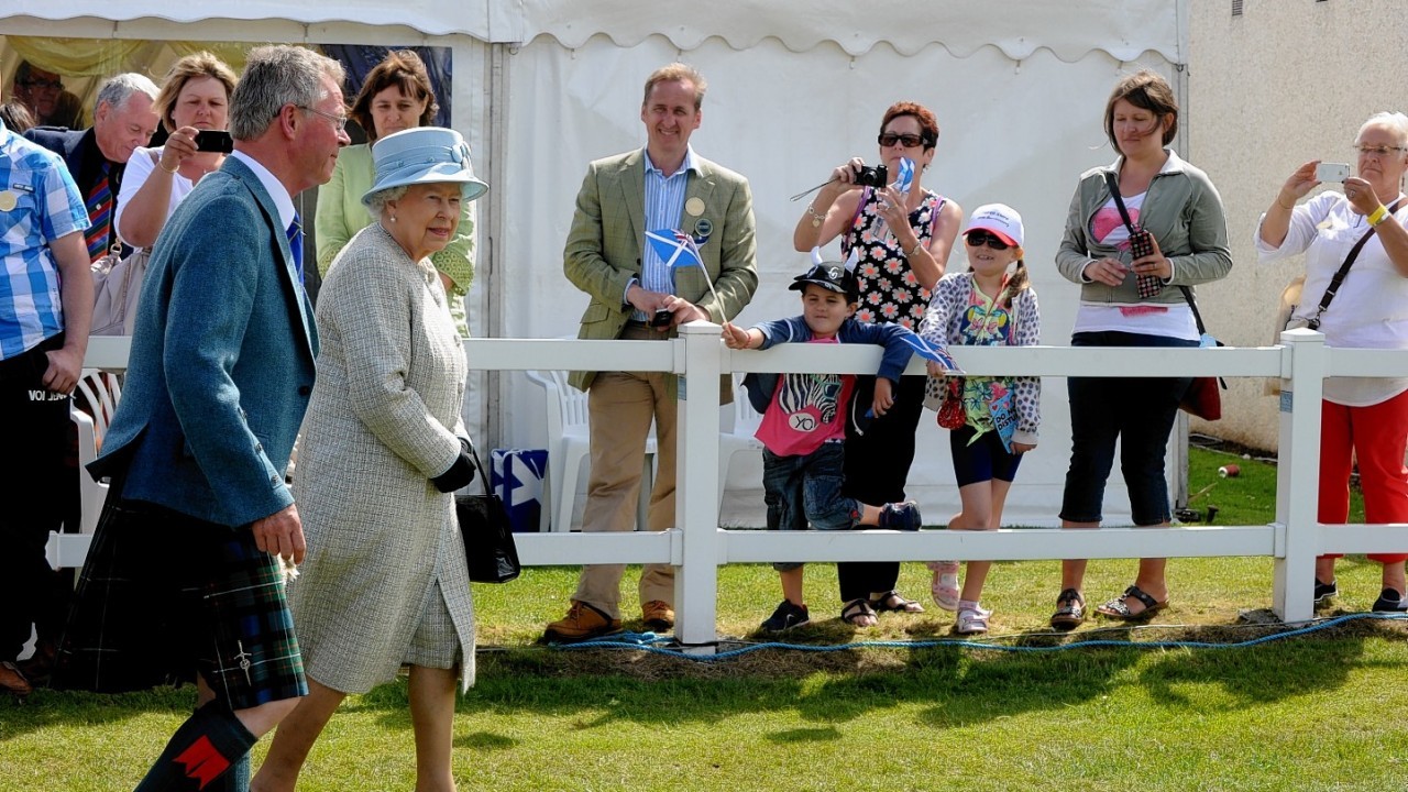The Queen is welcomed at the Turriff Show