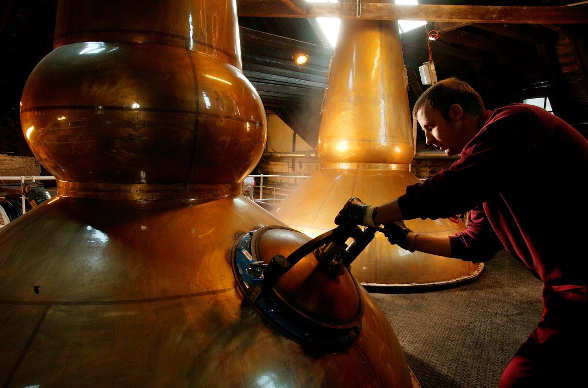 Whisky stills.