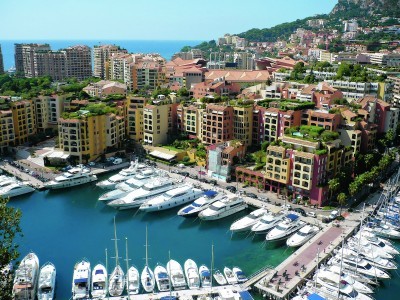 Luxury yachts at Port De Fontvielle in Monaco