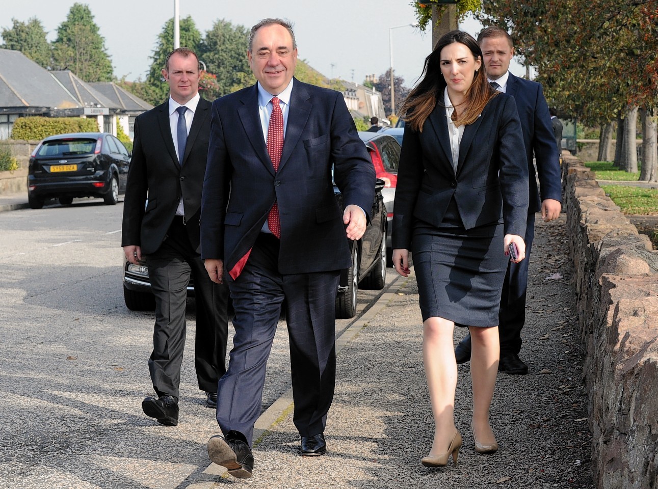 Alex Salmond on the campaign trail in Dyce