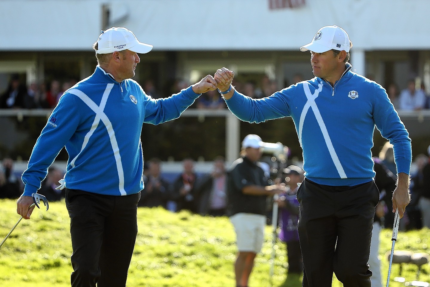 Lee Westwood and Jamie Donaldson were one of five European pairs to secure victories