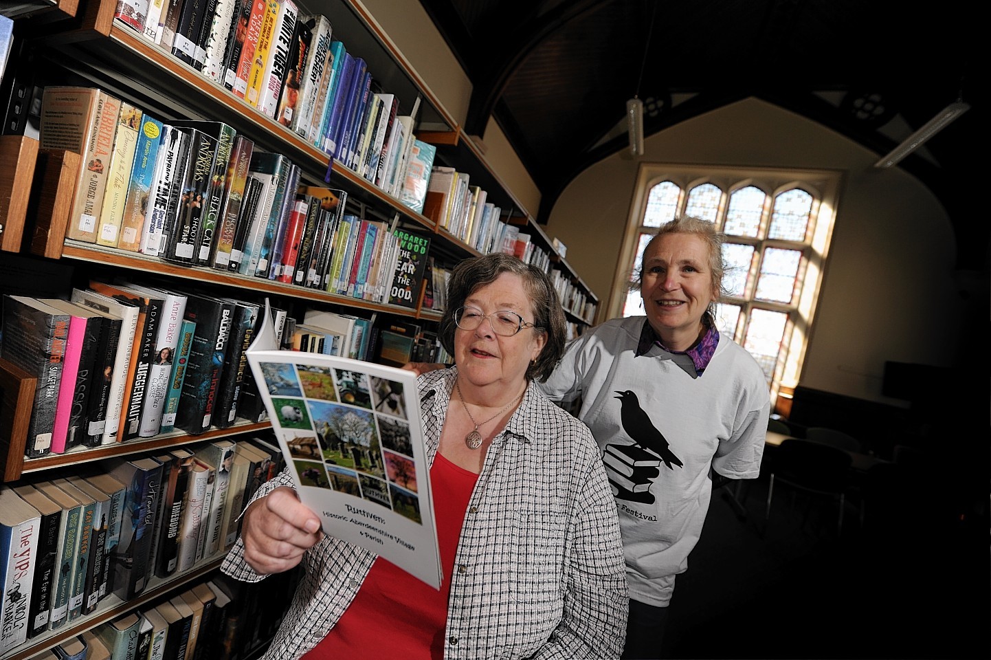 Author Maggie Craig and festival coordinater, Sue Mercer. Credit: Kami Thomson.