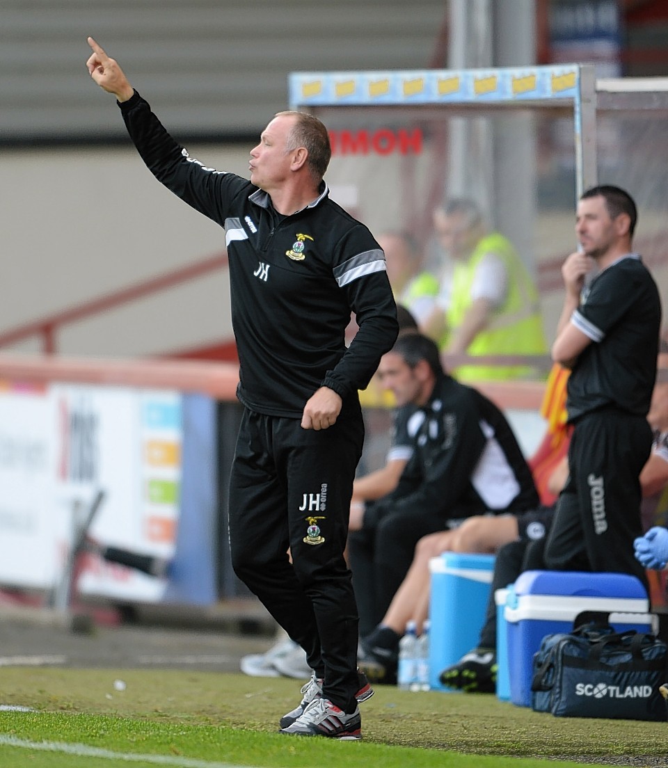 John Hughes was left disappointed as his Caley Thistle side conceded three at Firhill