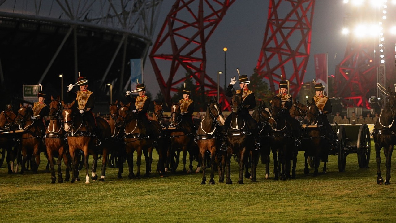 The opening ceremony of the Invictus Games at the Queen Elizabeth Olympic Park, London.